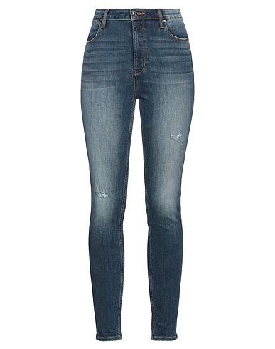 MET JEANS Denim trousers Blue 90% Cotton, 7% Polyester, 3% Elastane