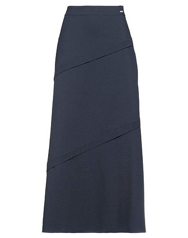 ARMANI EXCHANGE Long skirt Navy blue 47% Modal, 35% Polyamide, 17% Cotton, 1% Elastane