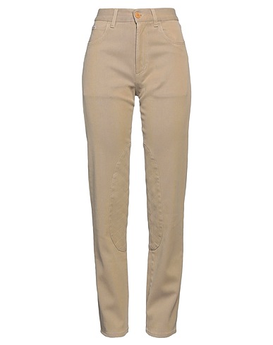 CAPALBIO Pantalone Beige 90% Cotone, 10% Poliuretano