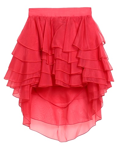 ROCCOBAROCCO Mini skirt Coral 100% Silk