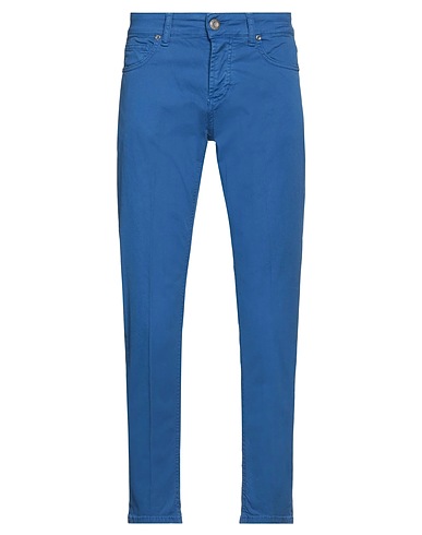 MASSIMO BRUNELLI 5-pocket Bright blue 97% Cotton, 3% Elastane