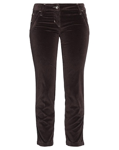 JACOB COHЁN Casual trouser Dark brown 97% Cotton, 3% Elastane