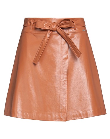 ARMANI EXCHANGE Mini skirt Tan 100% Viscose, Polyurethane