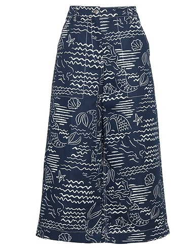 KENZO Casual pants Blue 60% Cotton, 40% Linen