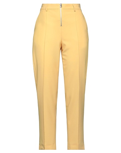 CALVIN KLEIN Casual trouser Yellow 58% Polyester, 38% Viscose, 4% Elastane