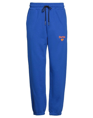 SELF MADE by GIANFRANCO VILLEGAS Casual trouser Bright blue 100% Cotton