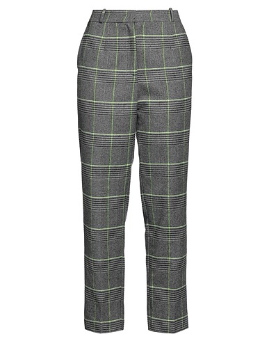 MANILA GRACE Casual trouser Grey 47% Wool, 37% Polyester, 11% Viscose, 4% Polyamide, 1% Other Fibres
