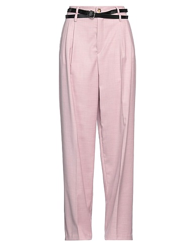 VICOLO Casual trouser Light pink 82% Polyester, 17% Viscose, 1% Elastane