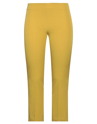 KATE BY LALTRAMODA Casual trouser Mustard 88% Polyester, 12% Elastane