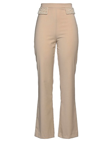 VICOLO Pantalone Beige 69% Poliestere, 25% Viscosa, 6% Elastan