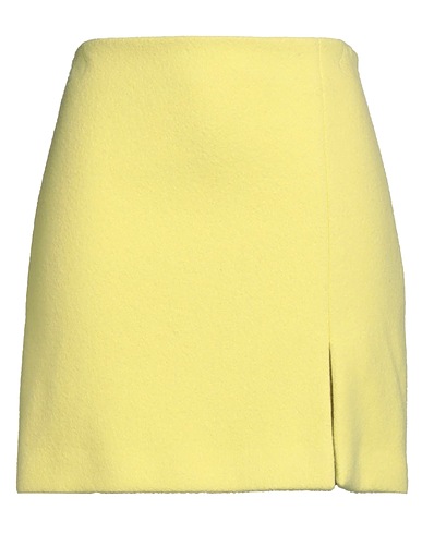 MSGM Mini-jupe Jaune 80% Laine vierge, 20% Polyamide