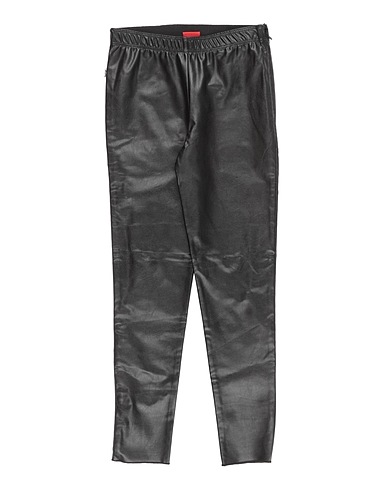 JIJIL JOLIE Casual trouser Black 100% Polyester, Polyurethane coated