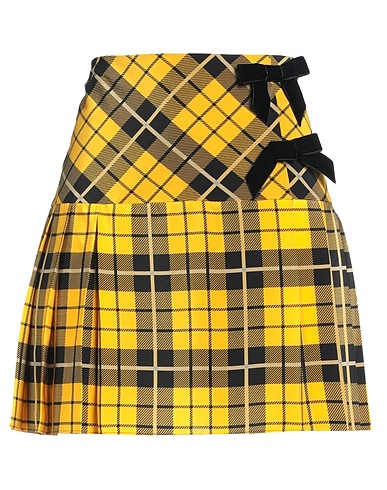 ALESSANDRA RICH Minigonna Giallo 100% Seta