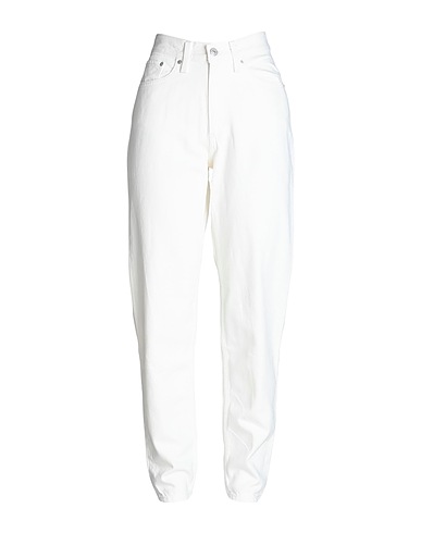 LEVI'S Denim trousers Ivory 100% Cotton