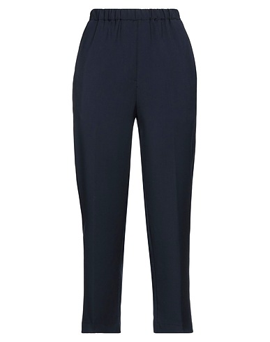 GRIFONI Casual trouser Navy blue 100% Virgin Wool, Cotton