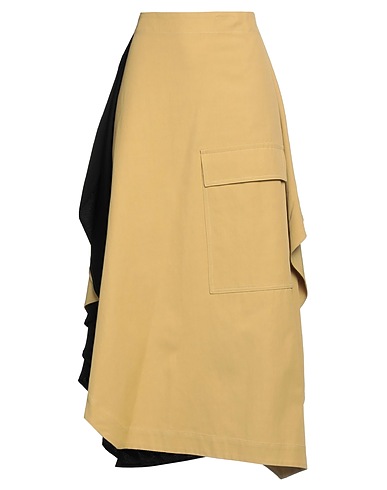 COLVILLE Maxi Skirts Mustard 54% Viscose, 46% Cotton