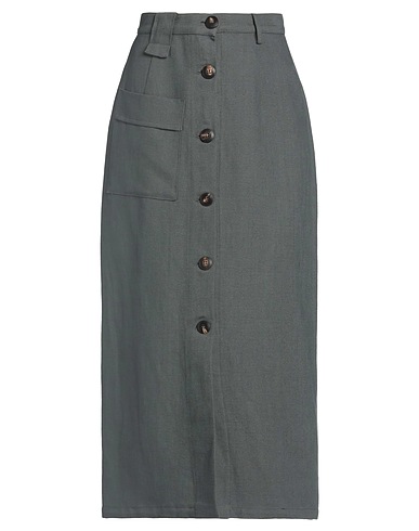 ALYSI Midi skirt Lead 65% Cotton, 35% Hemp