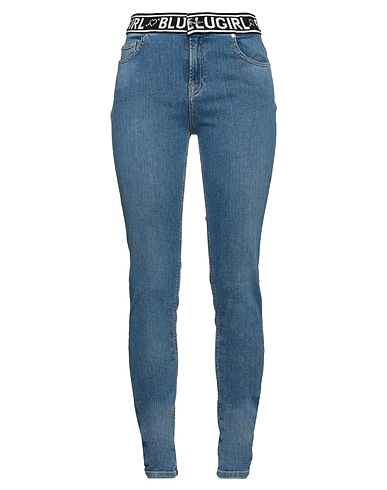 BLUGIRL Denim trousers Blue 98% Cotton, 2% Elastane