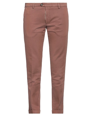 OUR FLY Casual pants Brown 98% Cotton, 2% Elastane