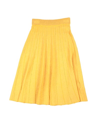 MONNALISA Skirt Mustard 48% Viscose, 37% Polyester, 15% Polyamide