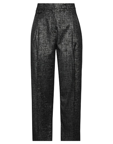 PINKO Casual trouser Black 45% Viscose, 35% Polyester, 12% Wool, 7% Polyamide, 1% Elastane