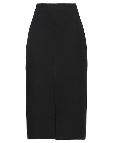MSGM Midi skirt Black 84% Polyester, 10% Viscose, 6% Elastane