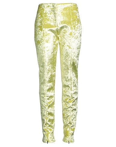 MSGM Pantalone Verde chiaro 91% Poliestere, 9% Elastan