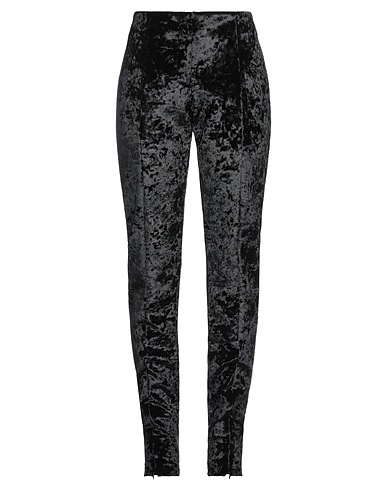 MSGM Casual trouser Black 91% Polyester, 9% Elastane