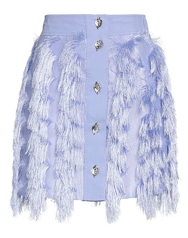 GANNI Mini skirt Lilac 62% Recycled polyester, 38% Polyester