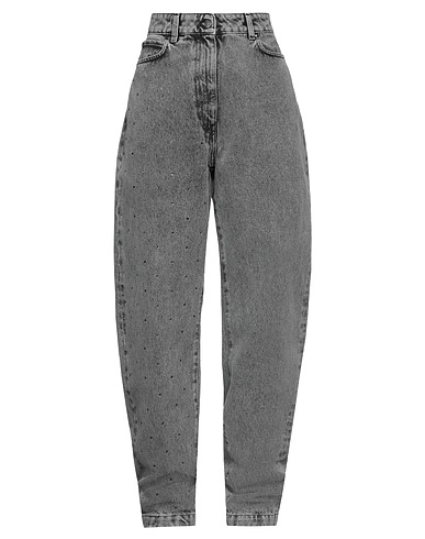MSGM Denim trousers Grey 100% Cotton