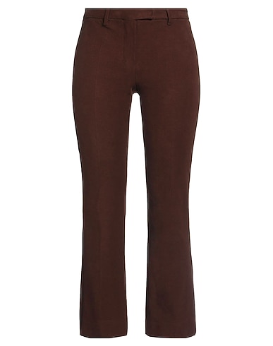 'S MAX MARA Casual pants Brown 97% Cotton, 3% Elastane
