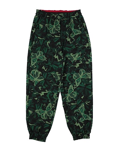 MONNALISA Casual trouser Green 90% Polyester, 10% Elastane