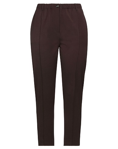 TELA Casual trouser Brown 52% Polyester, 43% Virgin Wool, 5% Elastane