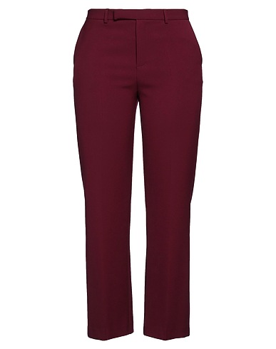 SIMONA CORSELLINI Pantalone Prugna 63% Poliestere, 27% Viscosa, 7% Cotone, 3% Elastan