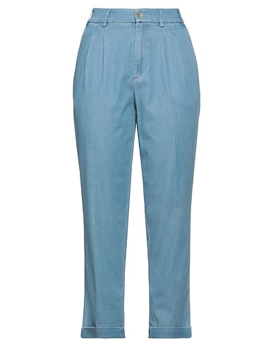 TELERIA ZED Casual trouser Pastel blue 55% Lyocell, 43% Cotton, 2% Elastane