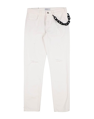 GAëLLE Paris Pantalon en jean BIANCO 100% Coton