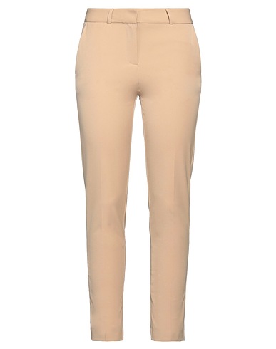 SIMONA CORSELLINI Pantalone Beige 66% Poliestere, 28% Viscosa, 6% Elastan