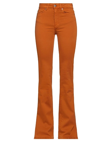 SOLOTRE Denim trousers Camel 92% Cotton, 6% Elastomultiester, 2% Elastane