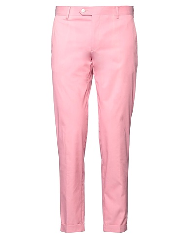 BRIAN DALES Casual pants Pink 51% Cotton, 45% Polyamide, 4% Elastane