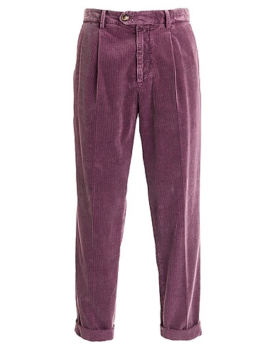 BRUNELLO CUCINELLI Casual trouser Mauve 100% Cotton