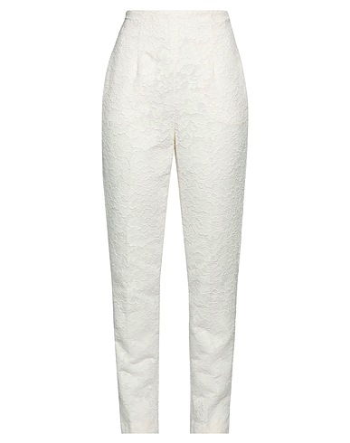 TWINSET Pantalone Bianco 42% Poliammide, 36% Cotone, 22% Viscosa, Poliestere