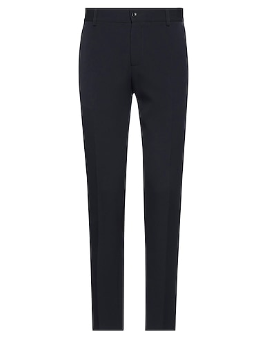 DANIELE ALESSANDRINI HOMME Casual trouser Navy blue 88% Polyester, 12% Elastane