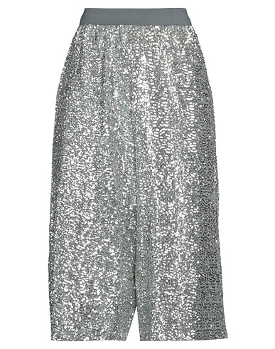 SEMICOUTURE Casual trouser Silver 100% Polyamide