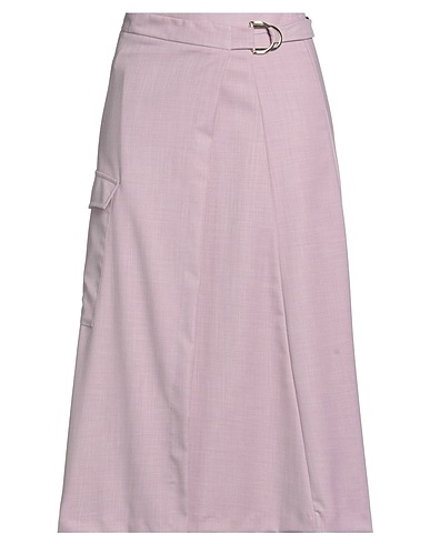 VICOLO Midi skirt Mauve 69% Polyester, 25% Viscose, 6% Elastane