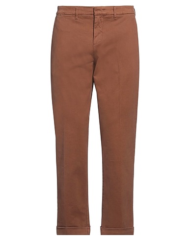FAY Casual trouser Brown 98% Cotton, 2% Elastane