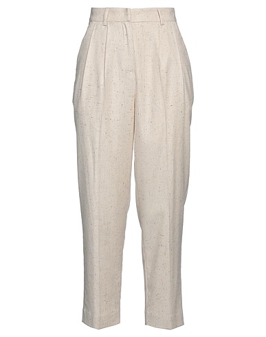 BEATRICE .B Casual trouser Beige 40% Viscose, 28% Polyester, 23% Wool, 7% Polyamide, 2% Silk