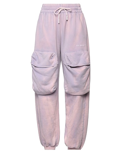OFF-WHITE™ Hosen Lila 100% Baumwolle, Elastan