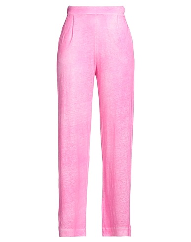 MAJESTIC FILATURES Casual trouser Fuchsia 94% Linen, 6% Elastane
