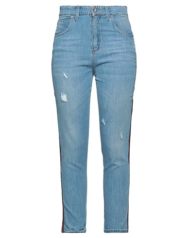 BRAND UNIQUE Denim pants Blue 100% Cotton