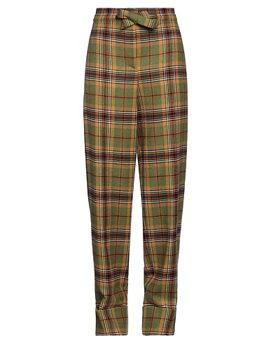 ALBERTA FERRETTI Casual trouser Mustard 71% Wool, 25% Polyamide, 4% Textile fibres